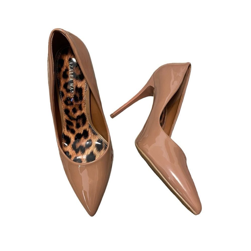 Azalea Wang Take Me Out Stiletto Pumps in Dark Nude Size 39 or 8‎